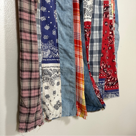 EUC Free People Women's 26 Cortez Pieced Wide Leg Jeans - Picture 5 of 9